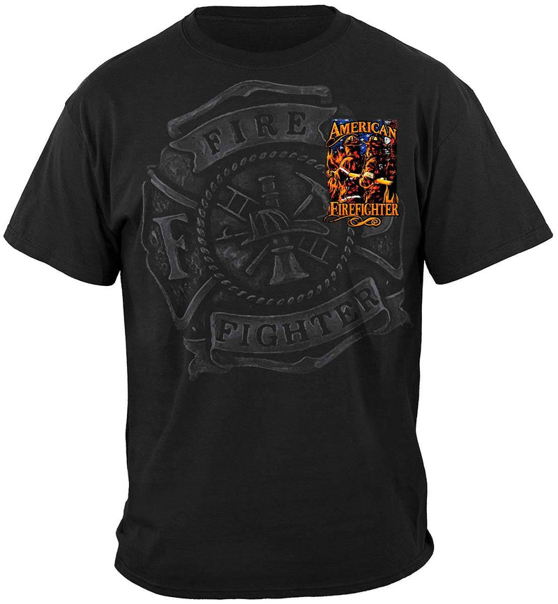 Elite Breed American Firefighter Premium Hooded Sweat Shirt