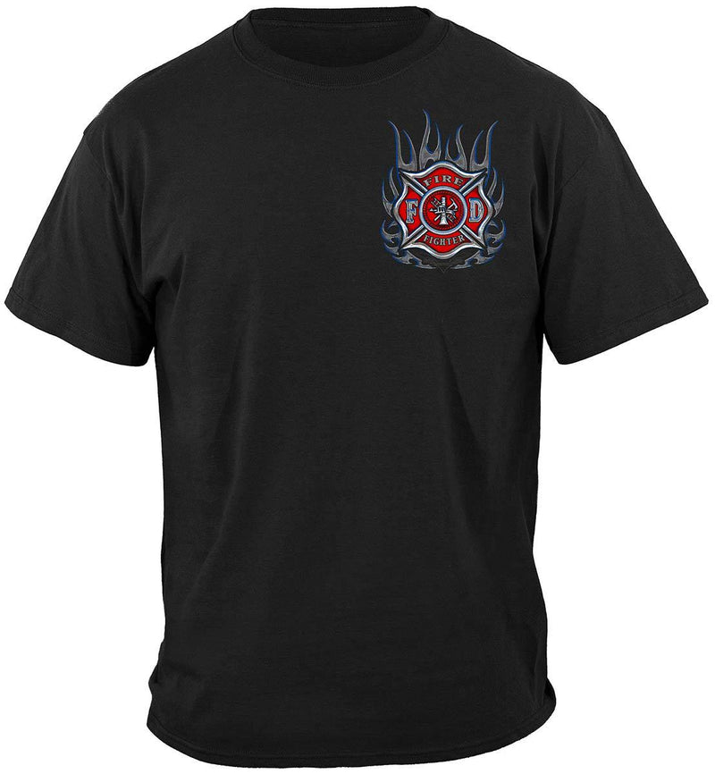 Elite Breed Chrome Eagle Firefighter Premium Hooded Sweat Shirt