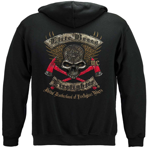 Elite Breed Firefighter Biker Premium Hooded Sweat Shirt