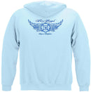 Firefighter Fire Angel - Blue Maltese Cross Angel Wings Support Firefighters Firefighter T-Shirt