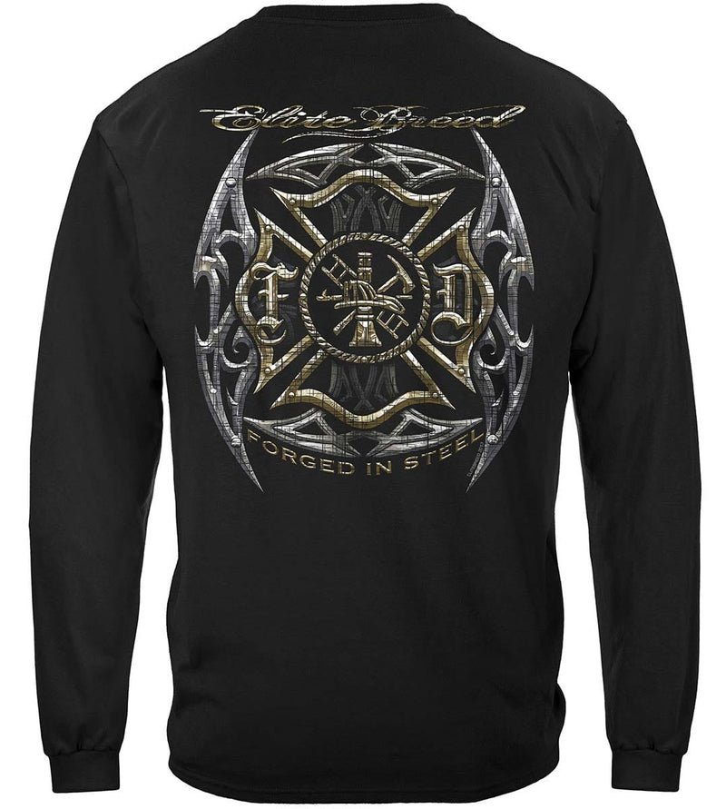 Elite Breed Firefighter Blades Silver Foil Premium T-Shirt
