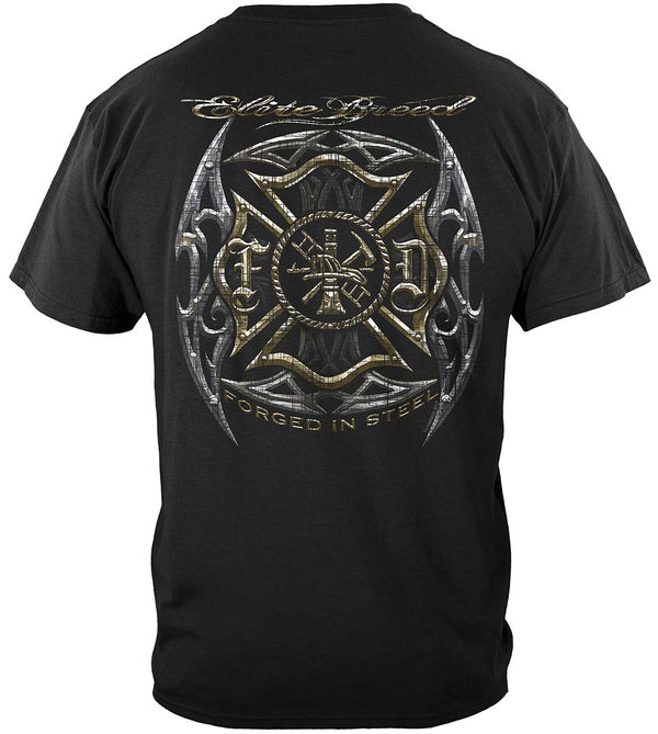 Elite Breed Firefighter Blades Silver Foil Premium T-Shirt
