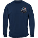 Elite Breed Police Force To Serve and Protect Silver Foil Premium Long Sleeves