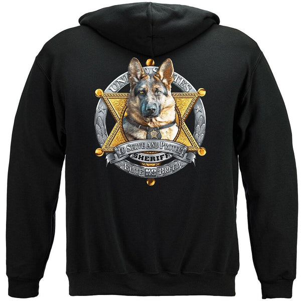 Elite Breed K9 Sheriff Premium Hooded Sweat Shirt