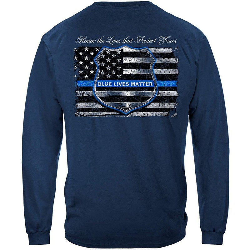 Blue Lives Matter Premium Hooded Sweat Shirt