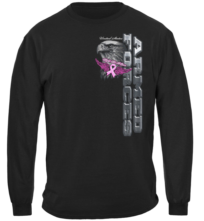 Elite Breed Armed Forces Fight Cancer Premium T-Shirt