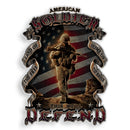 American Soldier Reflective Decal