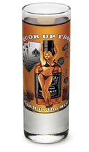 Liquor up front poker in the Rear 2oz Shooter Shot Glass Glass Set