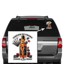 Liquor Up Front Poker Premium Reflective Decal