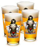 Know when to hold them Poker 16oz Pint Glass Glass Set