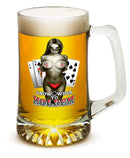 Know when to hold them Poker 25oz Tankard Glass Set