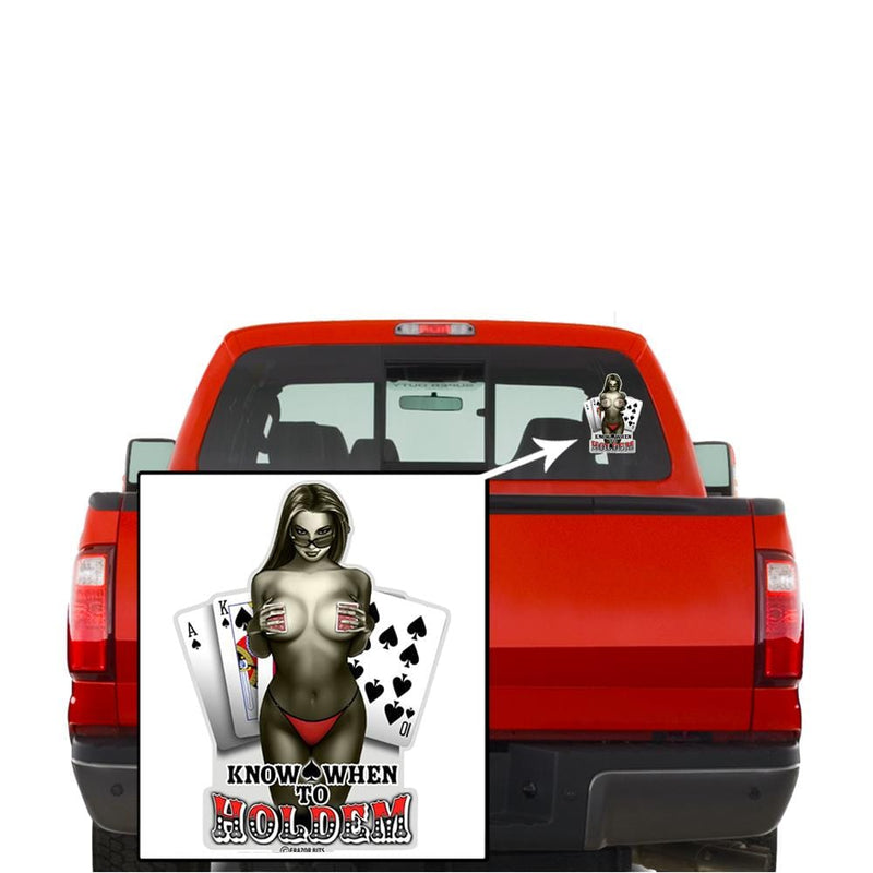 Know When To Hold Them Poker Premium Reflective Decal