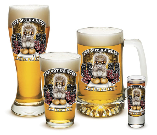 I got the Nutz 4 Piece Poker Glass Gift Set