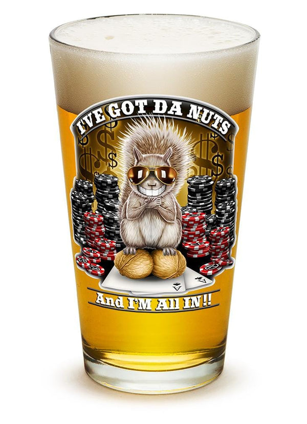 I got the Nutz Poker 16oz Pint Glass Glass Set