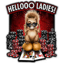 Hello Ladies Poker Premium Reflective Decal