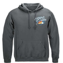 Wicked Fish Large Mouth Bass With Popper Premium Hooded Sweat Shirt