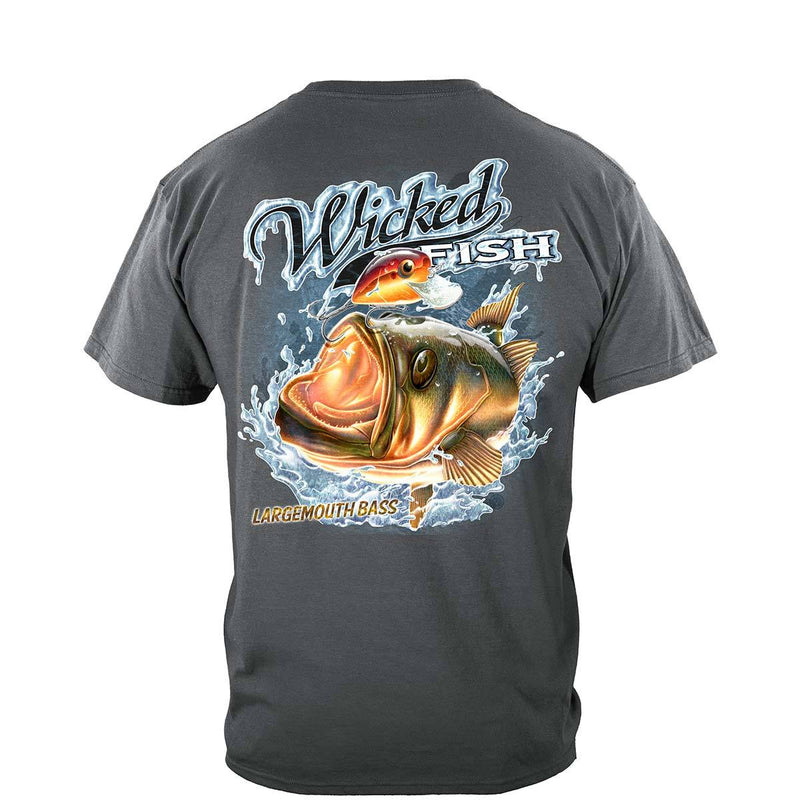 Wicked Fish Large Mouth Bass With Popper Premium Long Sleeves