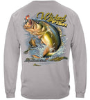 Wicked Fish Large Mouth Bass With Popper Jumping Frog Premium T-Shirt