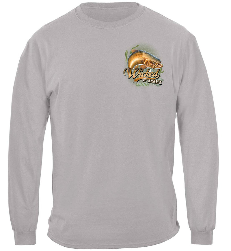 Wicked Fish Trout Premium Hooded Sweat Shirt