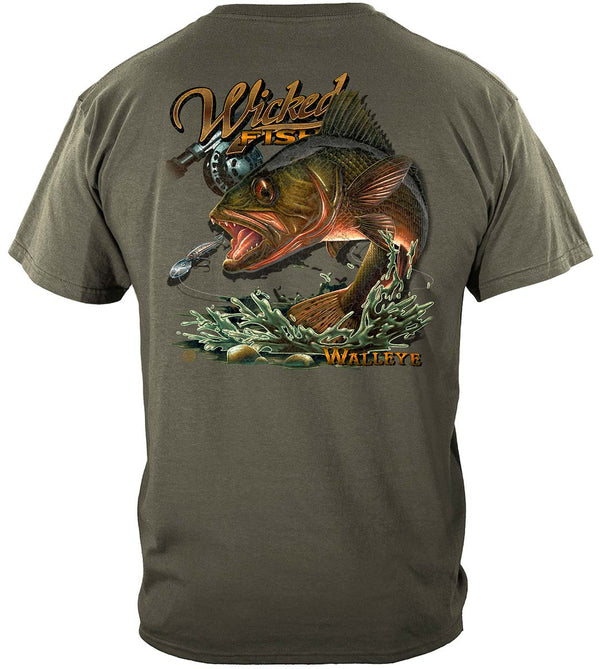 Wicked Fish Walleye Premium T-Shirt