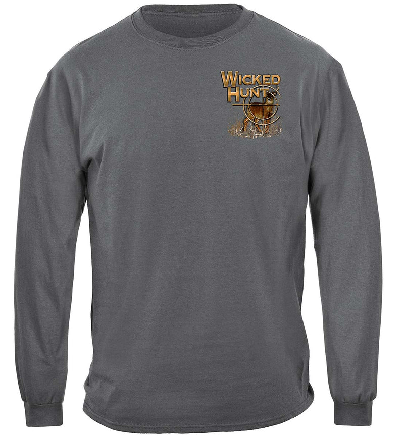 Wicked Hunt Deer Buck Stop Here Premium Long Sleeves