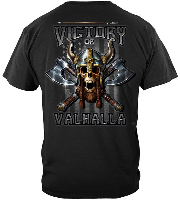 VICTORY OR VALHALLA AMERICAN FLAG FREEDOM COME AND TAKE IT TEE