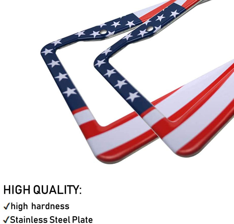 American Flag Design License Plate Frame