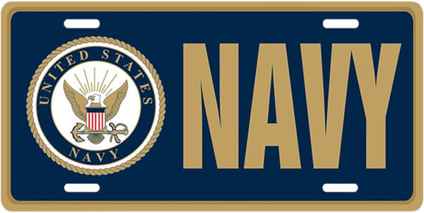 Navy License Plate (MADE IN AMERICA)