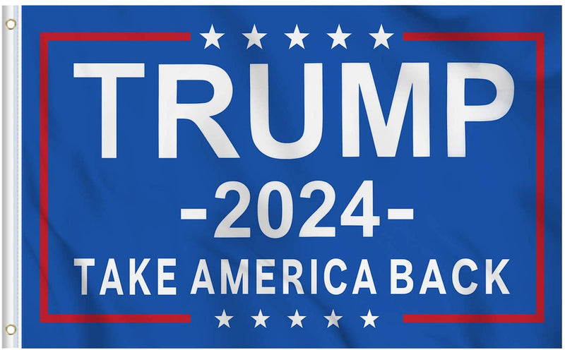 Trump 2024 Take America Back Flag (Blue)