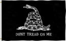 3' x 5' Gadsden Flag - Black