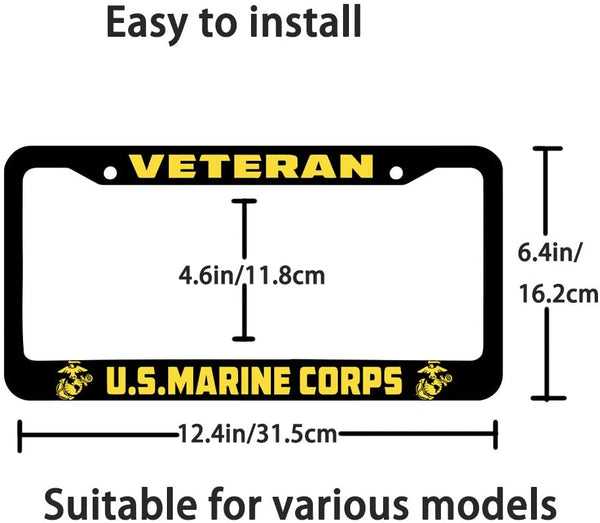 US Marine Veteran License Plate Frame