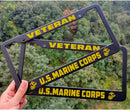 US Marine Veteran License Plate Frame