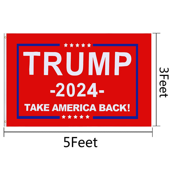 Trump 2024 Take America Back Flag (Red)