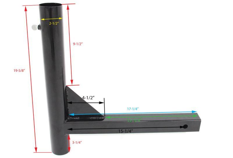 Hitch Mount Flagpole Holder (Classic & Defender Models Only)