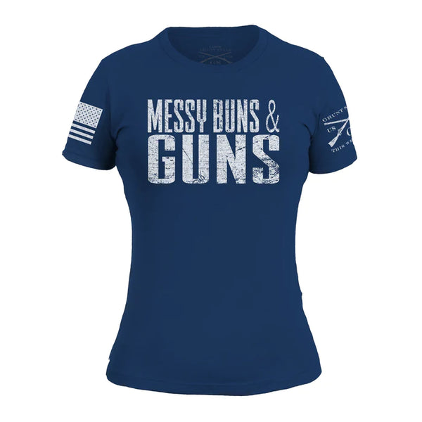 Messy Buns and Guns Tee