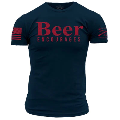 Beer Encourages - Navy