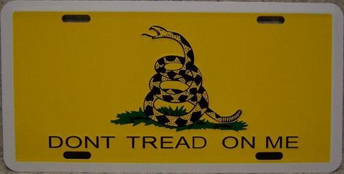 Don't Tread on Me License Plate