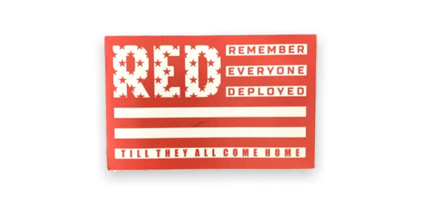 R.E.D. Flag Decal