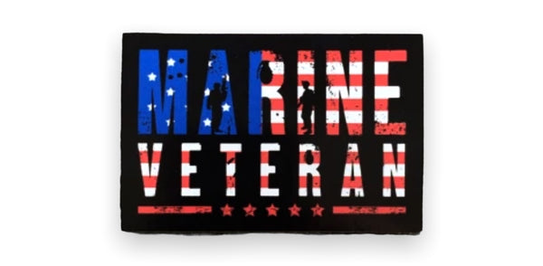 Marine Veteran Flag Decal