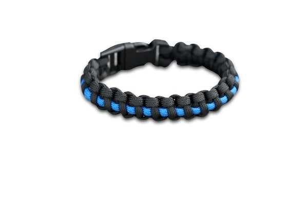 Thin Blue Line Paracord Bracelet