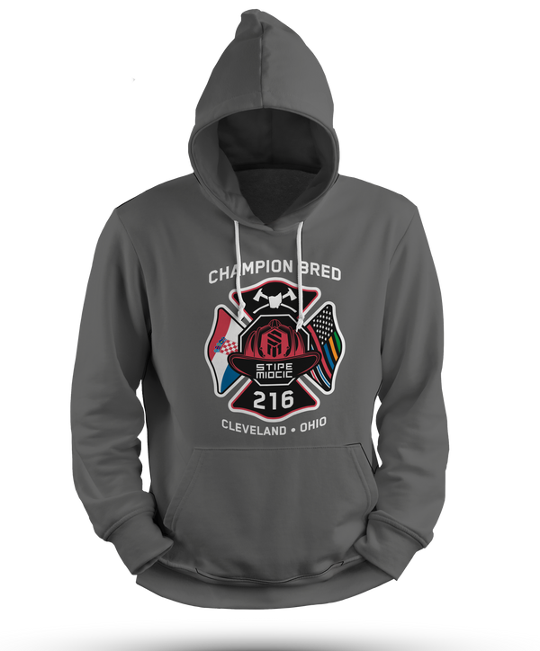 Charcoal Champion Bred Hoodie