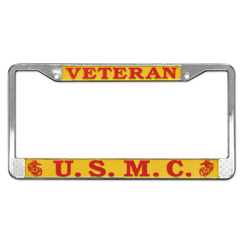 U.S.M.C Veteran License Plate Frame