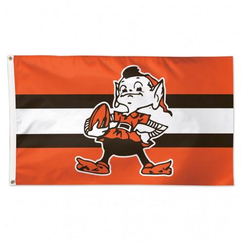 Cleveland Browns Classic Logo Retro Flag