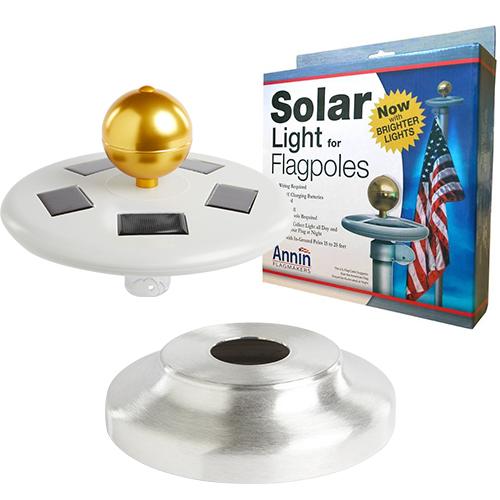 Solar Light & Flash Collar - Bundle (Flagpole Kit Not Included)