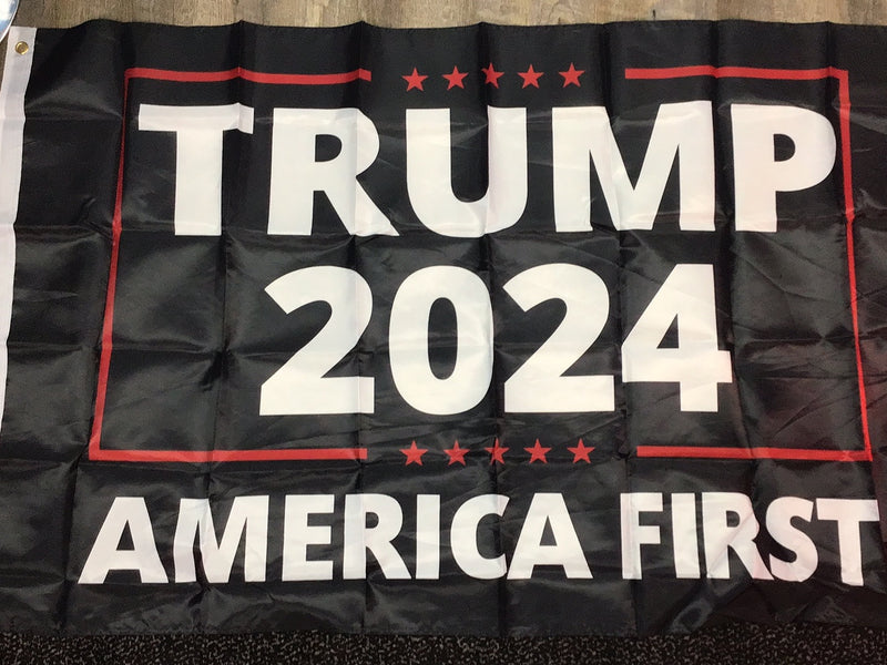 Black Trump 2024 Flag