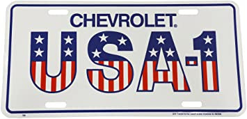 USA-1 Chevy License Plate