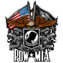 Double Flag POW Decal