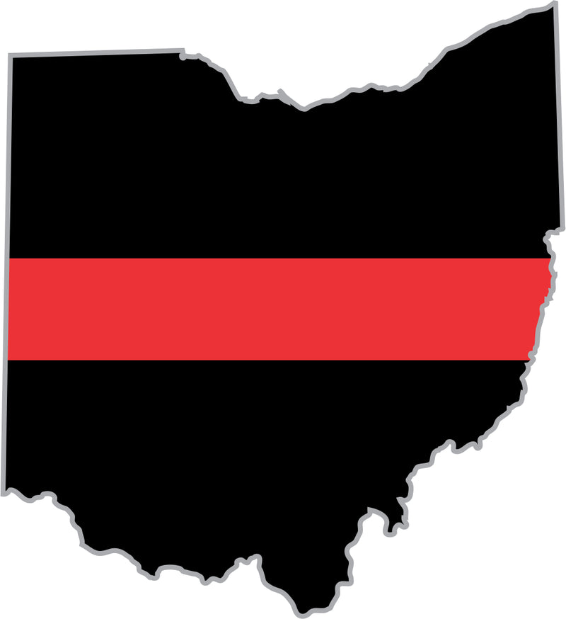 Ohio Red Line Decal